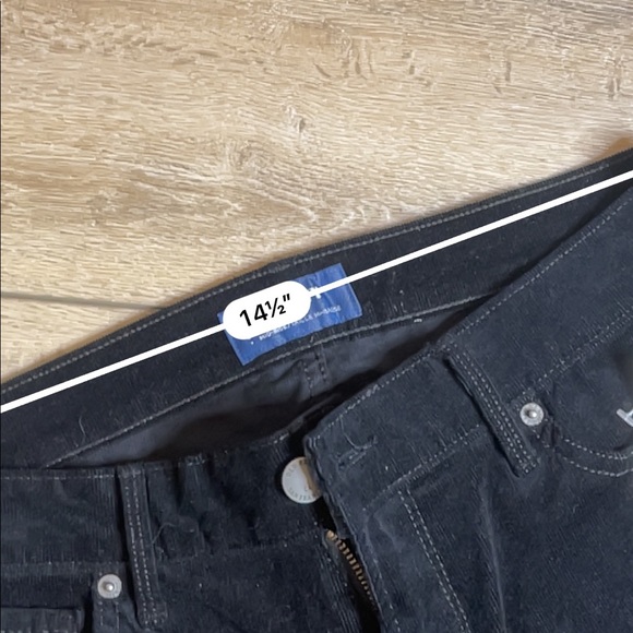 Old navy black mid ride flare faux suede pants - Picture 4 of 7